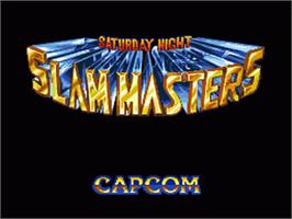 Title screen of Saturday Night Slam Masters on the Sega Nomad.