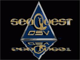 Title screen of SeaQuest DSV on the Sega Nomad.