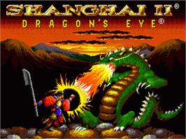 Title screen of Shanghai II on the Sega Nomad.