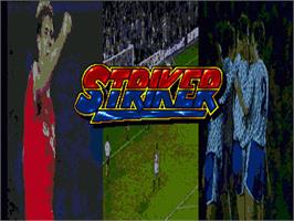 Title screen of Striker on the Sega Nomad.
