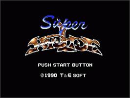 Title screen of Super Hydlide on the Sega Nomad.