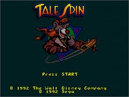Title screen of TaleSpin on the Sega Nomad.