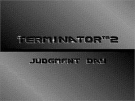 Title screen of Terminator 2 - Judgment Day on the Sega Nomad.