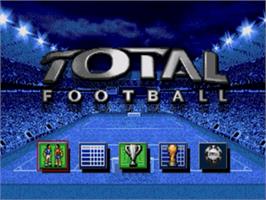 Title screen of Total Football on the Sega Nomad.