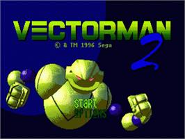 Title screen of Vectorman 2 on the Sega Nomad.