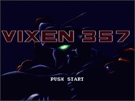 Title screen of Vixen 357 on the Sega Nomad.