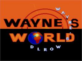 Title screen of Wayne's World on the Sega Nomad.