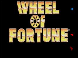 Title screen of Wheel Of Fortune on the Sega Nomad.
