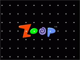Title screen of Zoop on the Sega Nomad.