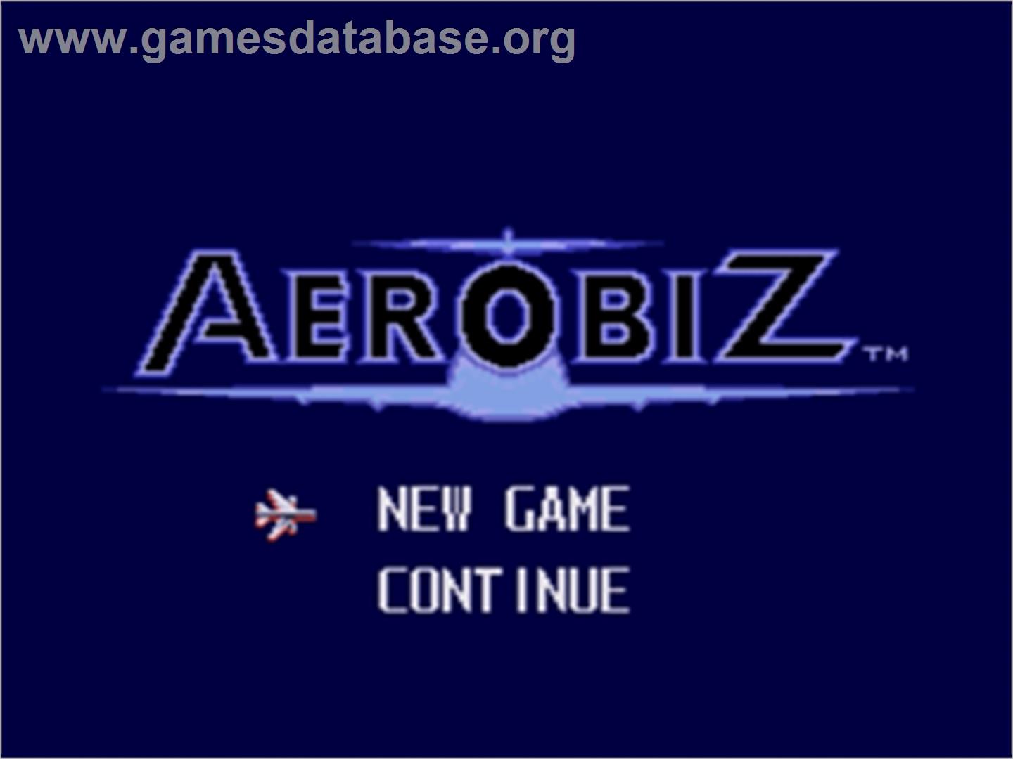 Aerobiz - Sega Nomad - Artwork - Title Screen