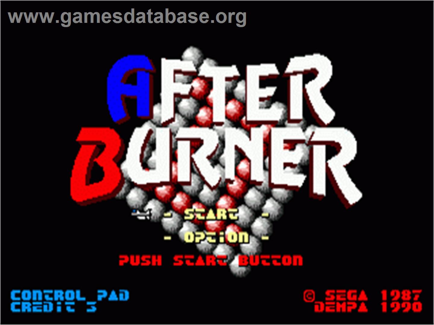 After Burner II - Sega Nomad - Artwork - Title Screen