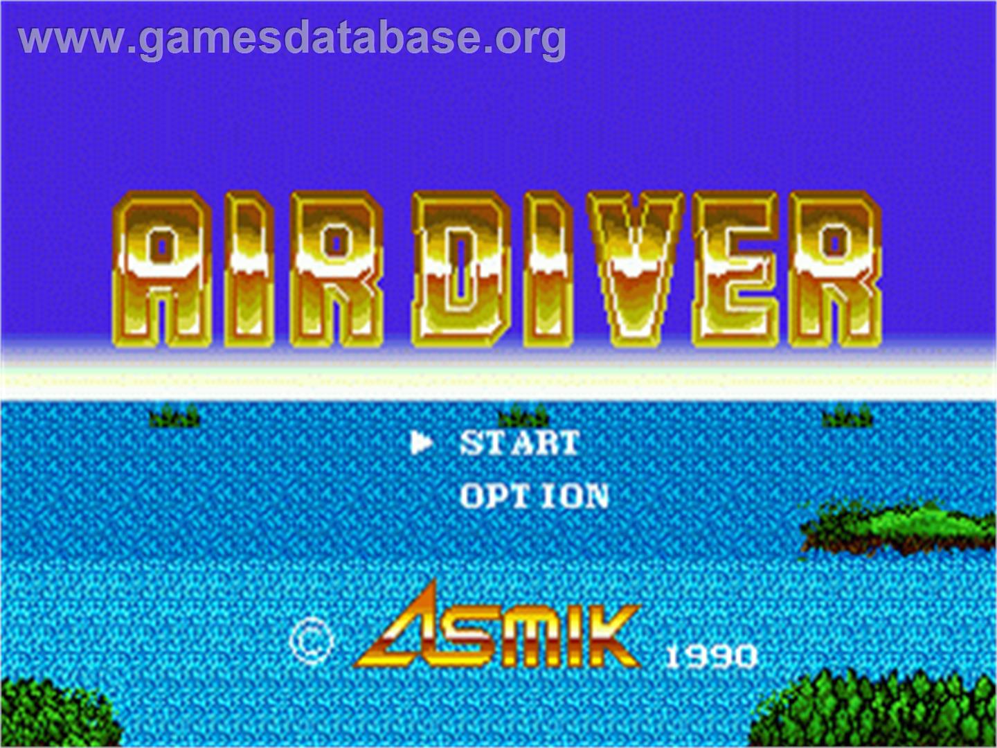 Air Diver - Sega Nomad - Artwork - Title Screen