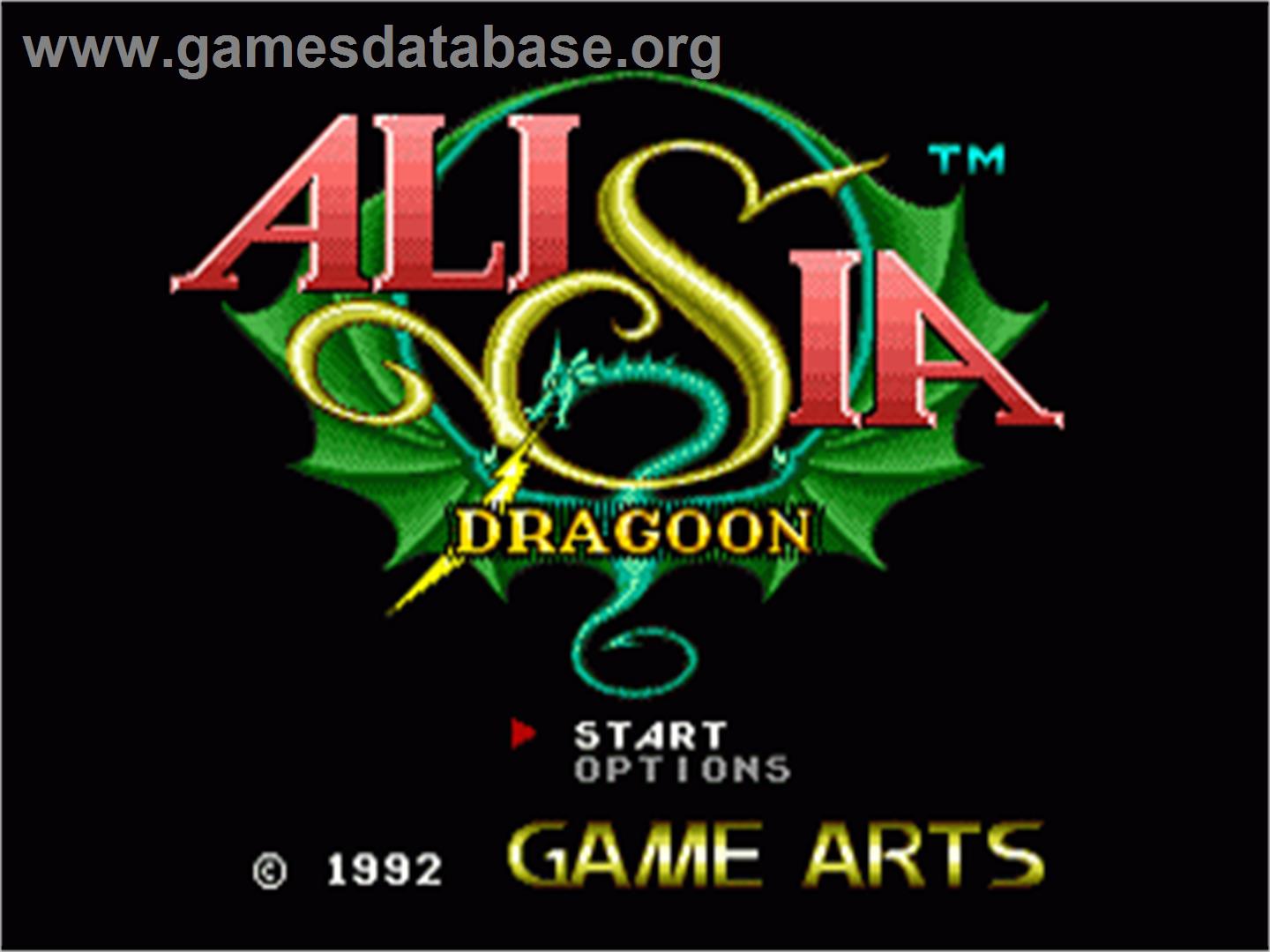 Alisia Dragoon - Sega Nomad - Artwork - Title Screen