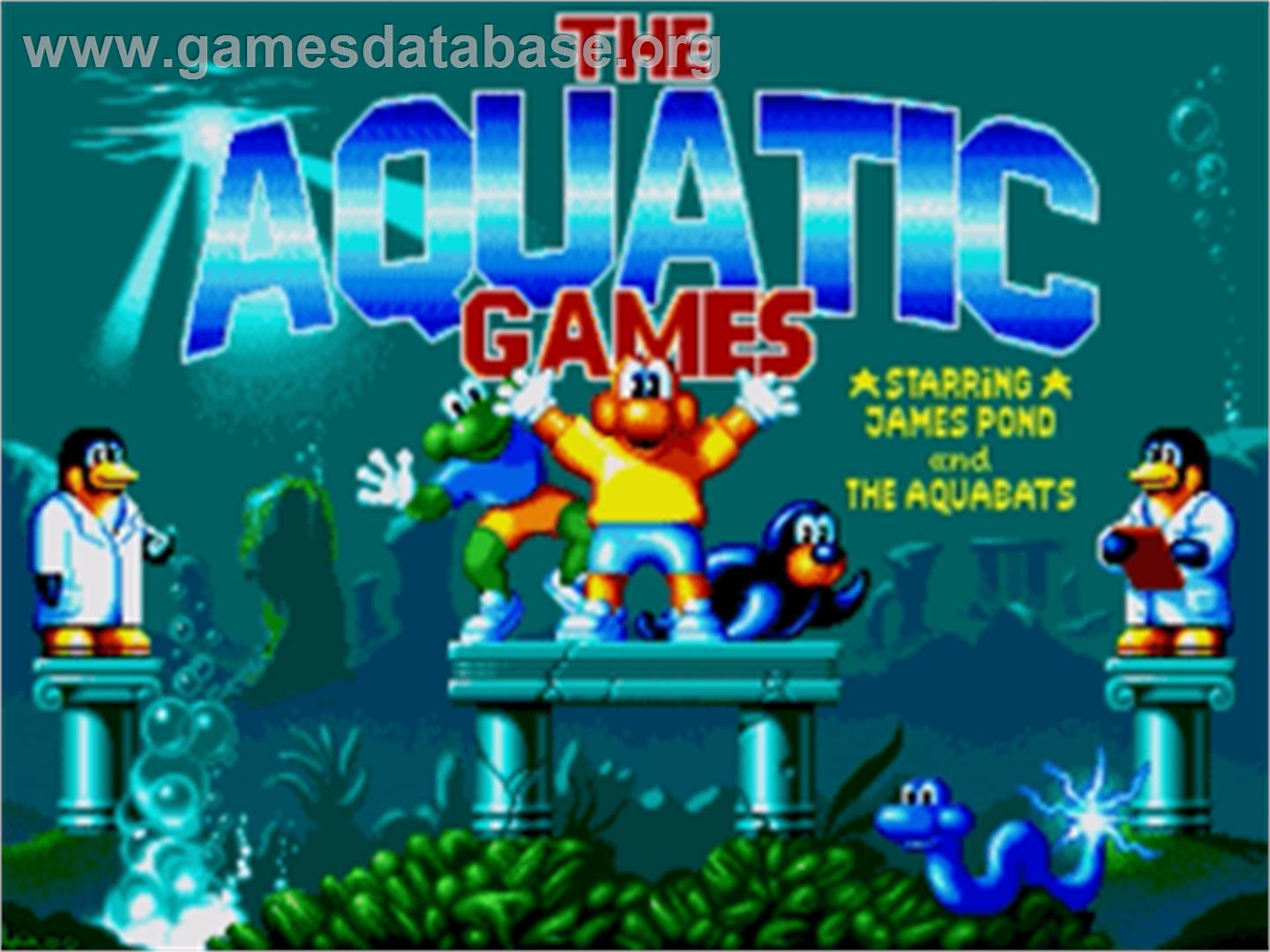 Aquatic Games: Starring James Pond, The - Sega Nomad - Artwork - Title Screen