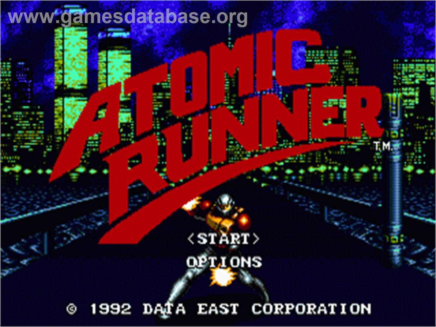 Atomic Runner - Sega Nomad - Artwork - Title Screen