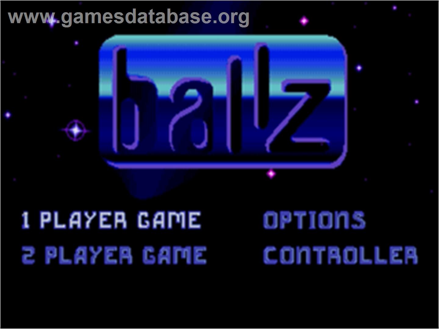 Ballz 3D - Sega Nomad - Artwork - Title Screen