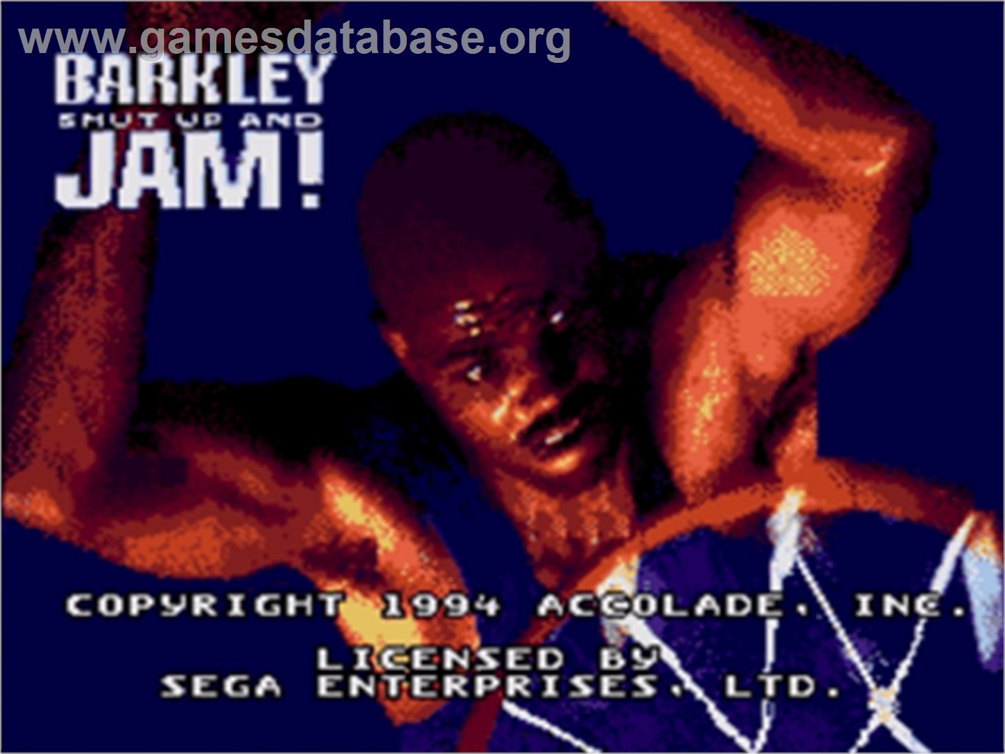 Barkley: Shut Up and Jam - Sega Nomad - Artwork - Title Screen