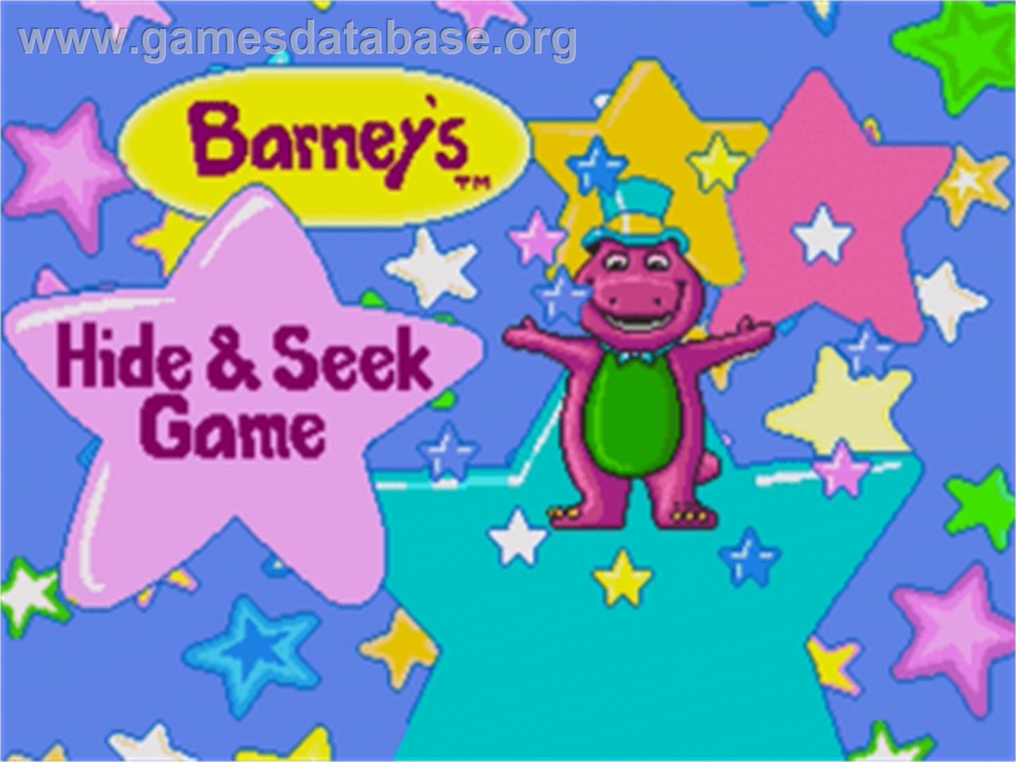 Barney's Hide and Seek Game - Sega Nomad - Artwork - Title Screen