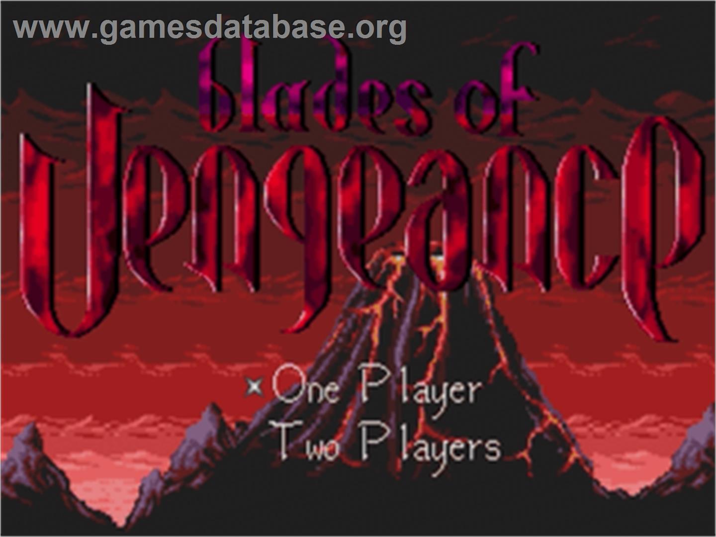 Blades of Vengeance - Sega Nomad - Artwork - Title Screen