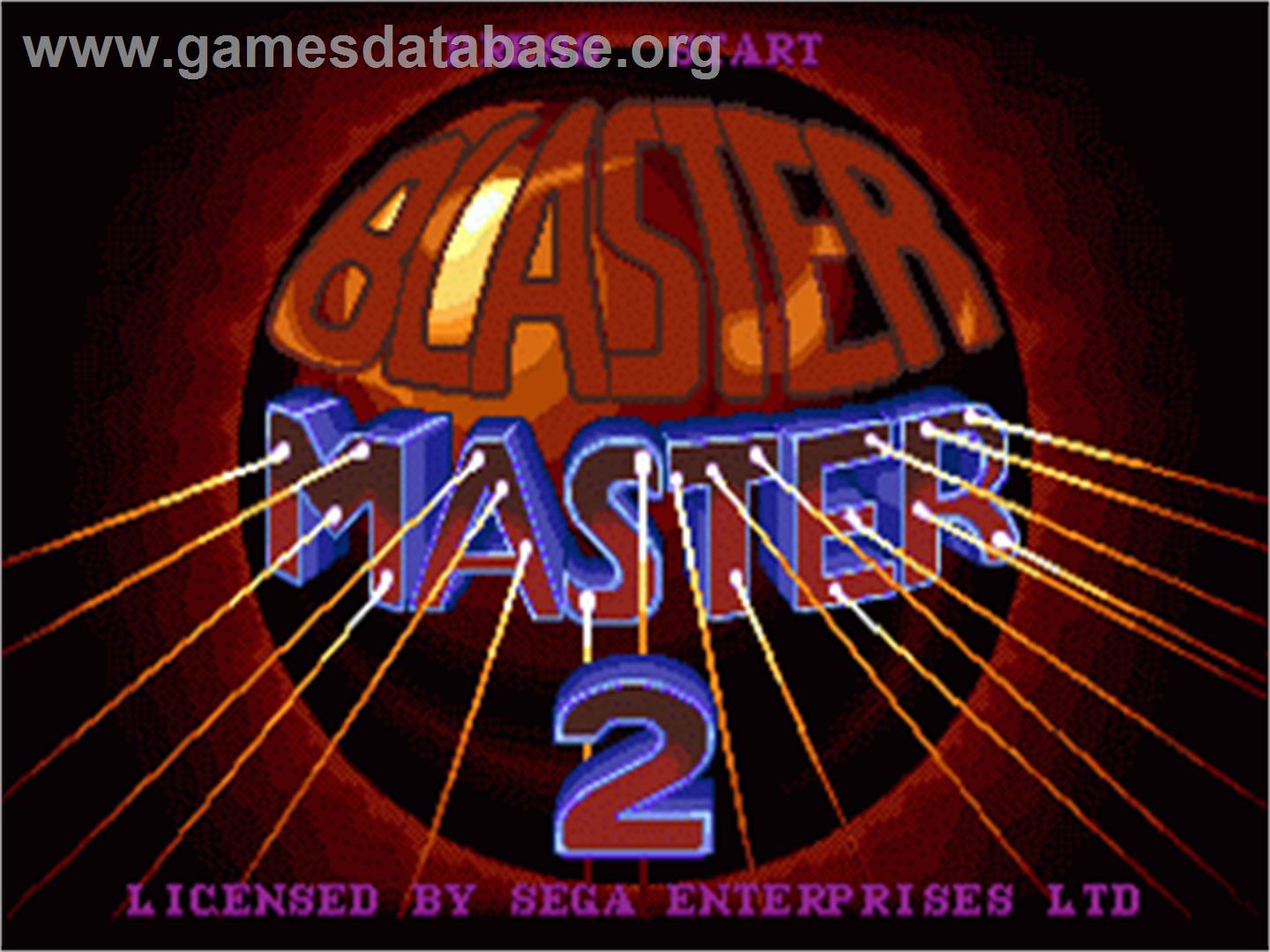 Blaster Master 2 - Sega Nomad - Artwork - Title Screen
