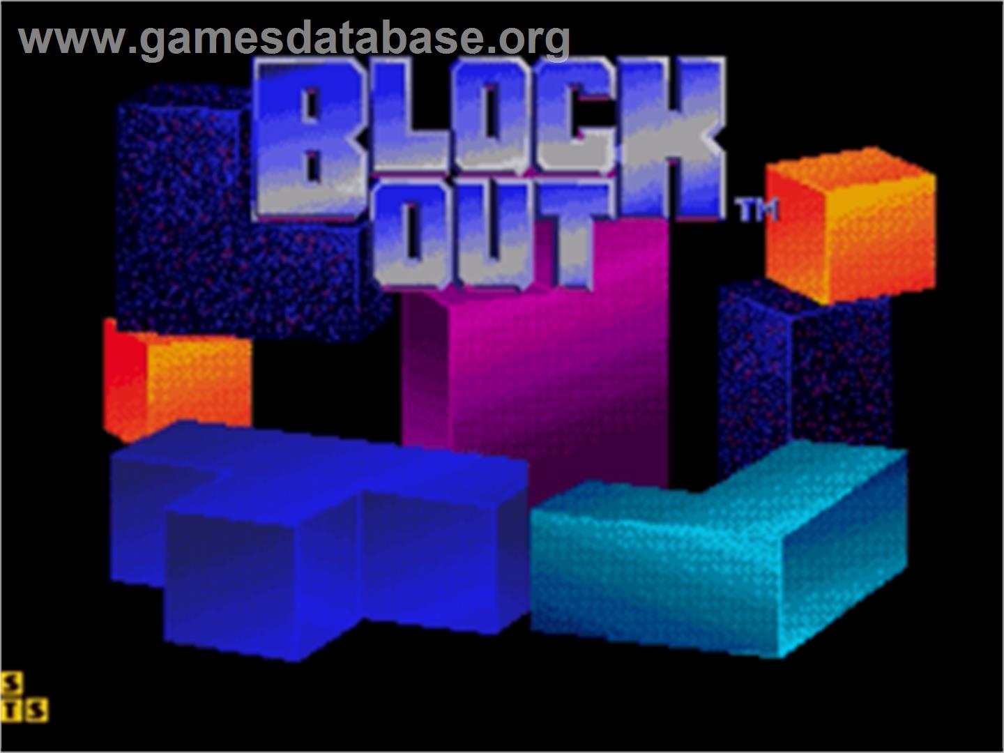 Blockout - Sega Nomad - Artwork - Title Screen