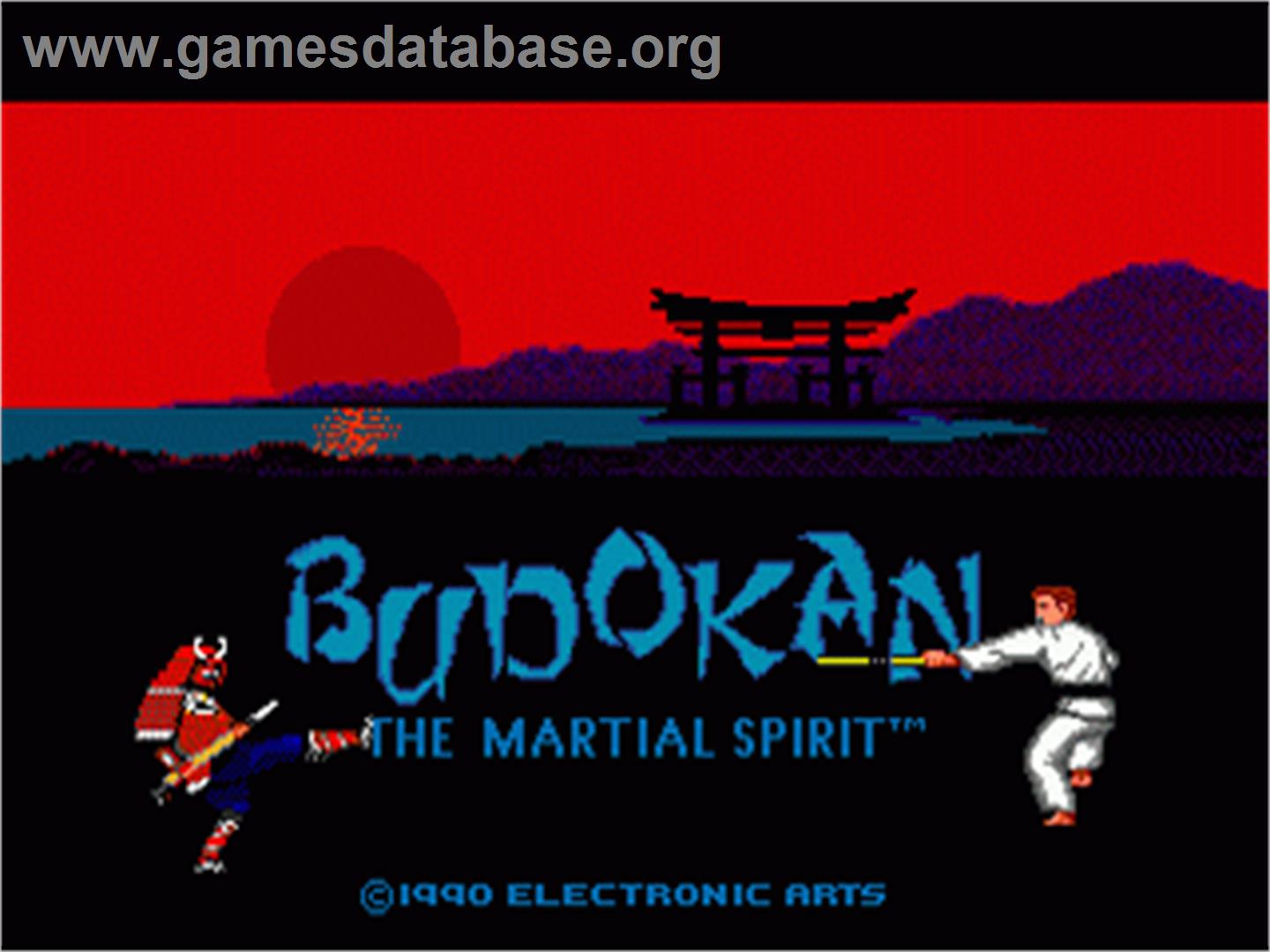 Budokan: The Martial Spirit - Sega Nomad - Artwork - Title Screen
