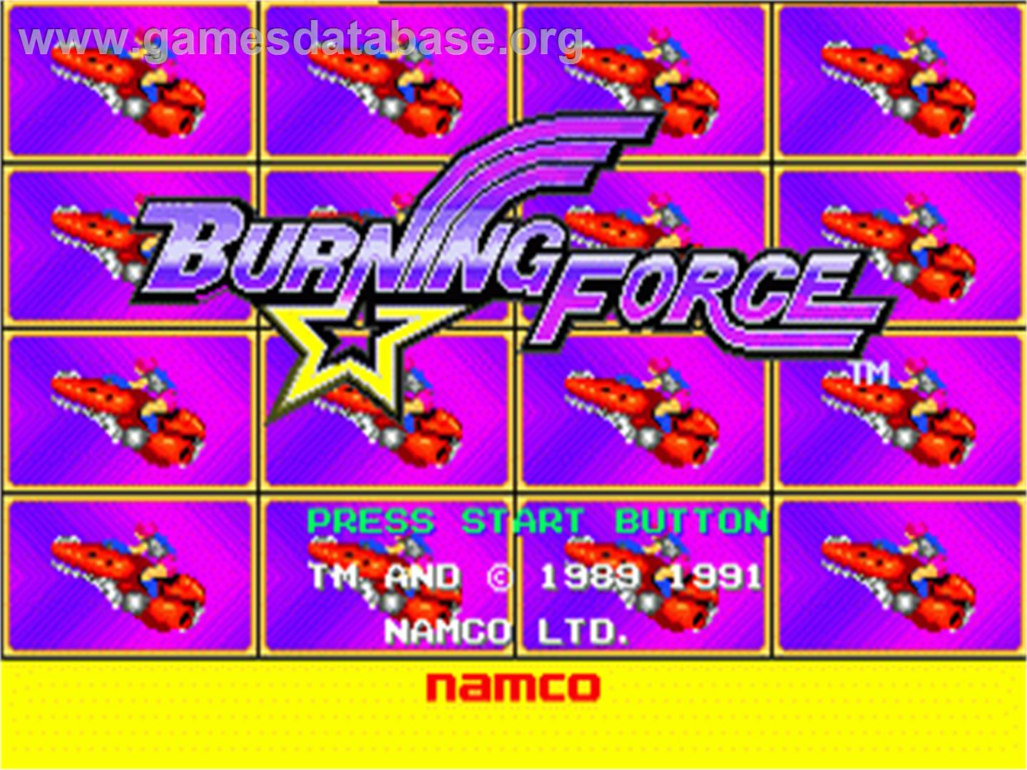 Burning Force - Sega Nomad - Artwork - Title Screen