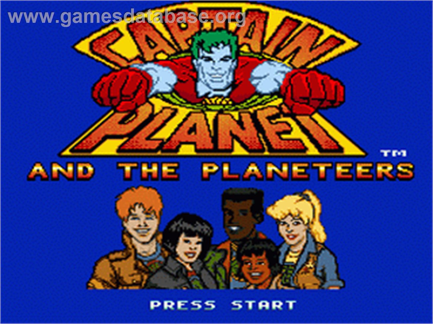Captain Planet and the Planeteers - Sega Nomad - Artwork - Title Screen