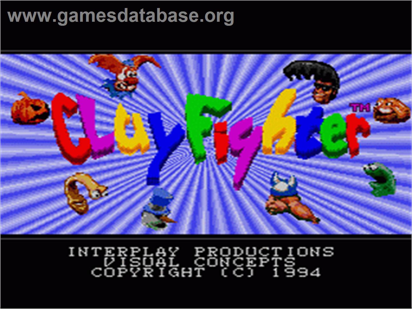 Clay Fighter - Sega Nomad - Artwork - Title Screen