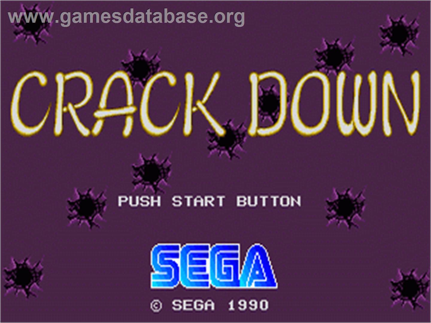 Crack Down - Sega Nomad - Artwork - Title Screen