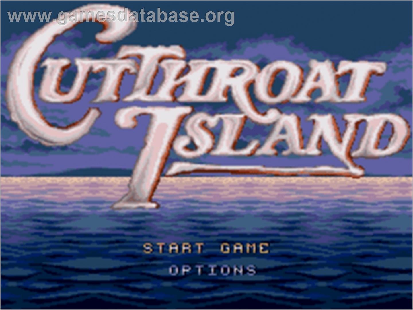 Cutthroat Island - Sega Nomad - Artwork - Title Screen