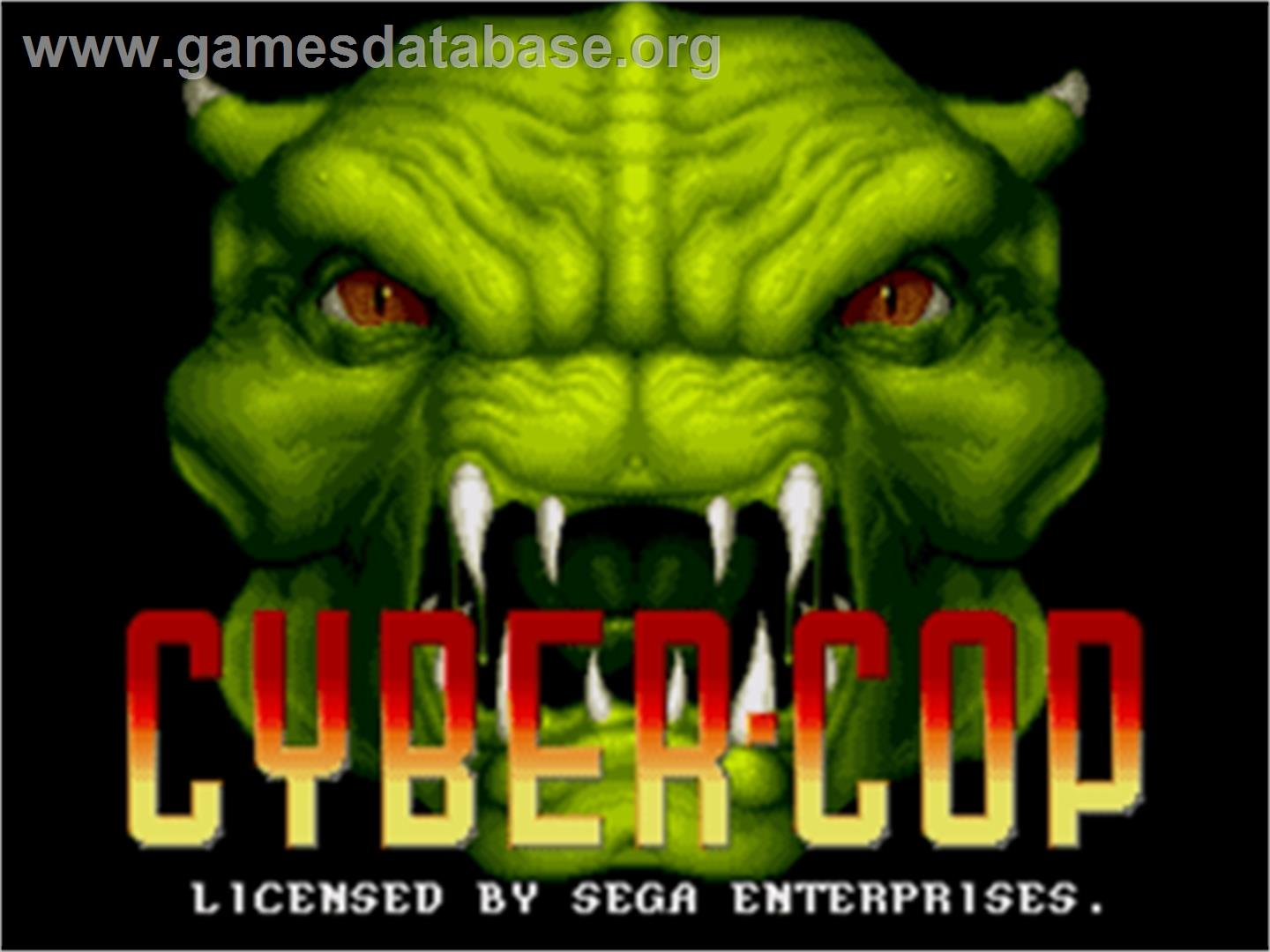 Cyber-Cop - Sega Nomad - Artwork - Title Screen