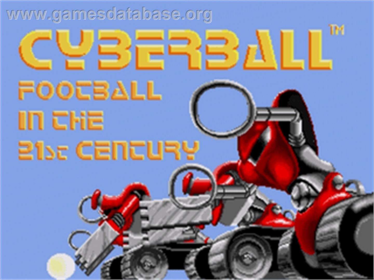 Cyberball - Sega Nomad - Artwork - Title Screen