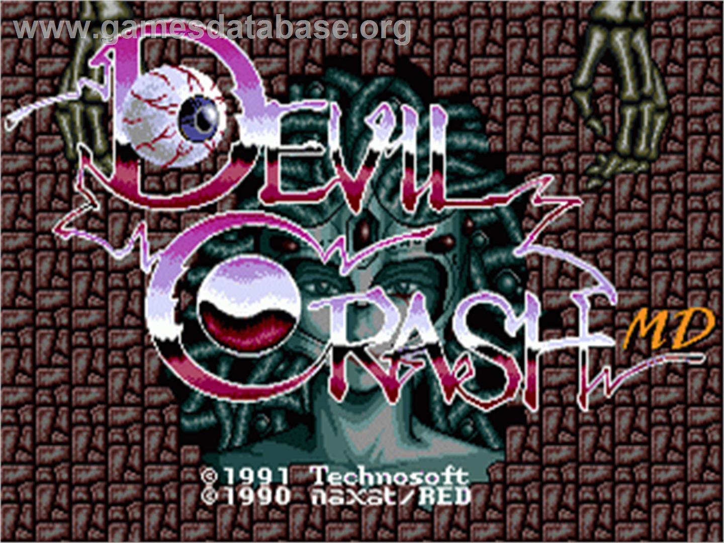 Devil's Crush - Sega Nomad - Artwork - Title Screen
