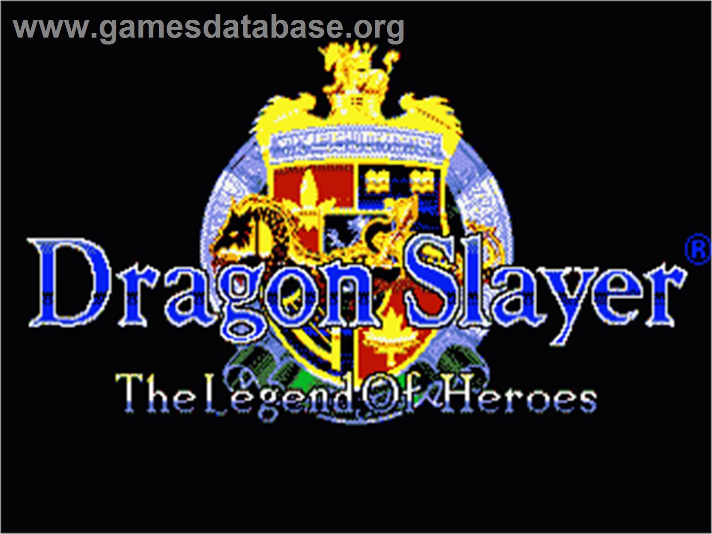 Dragon Slayer: The Legend of Heroes - Sega Nomad - Artwork - Title Screen