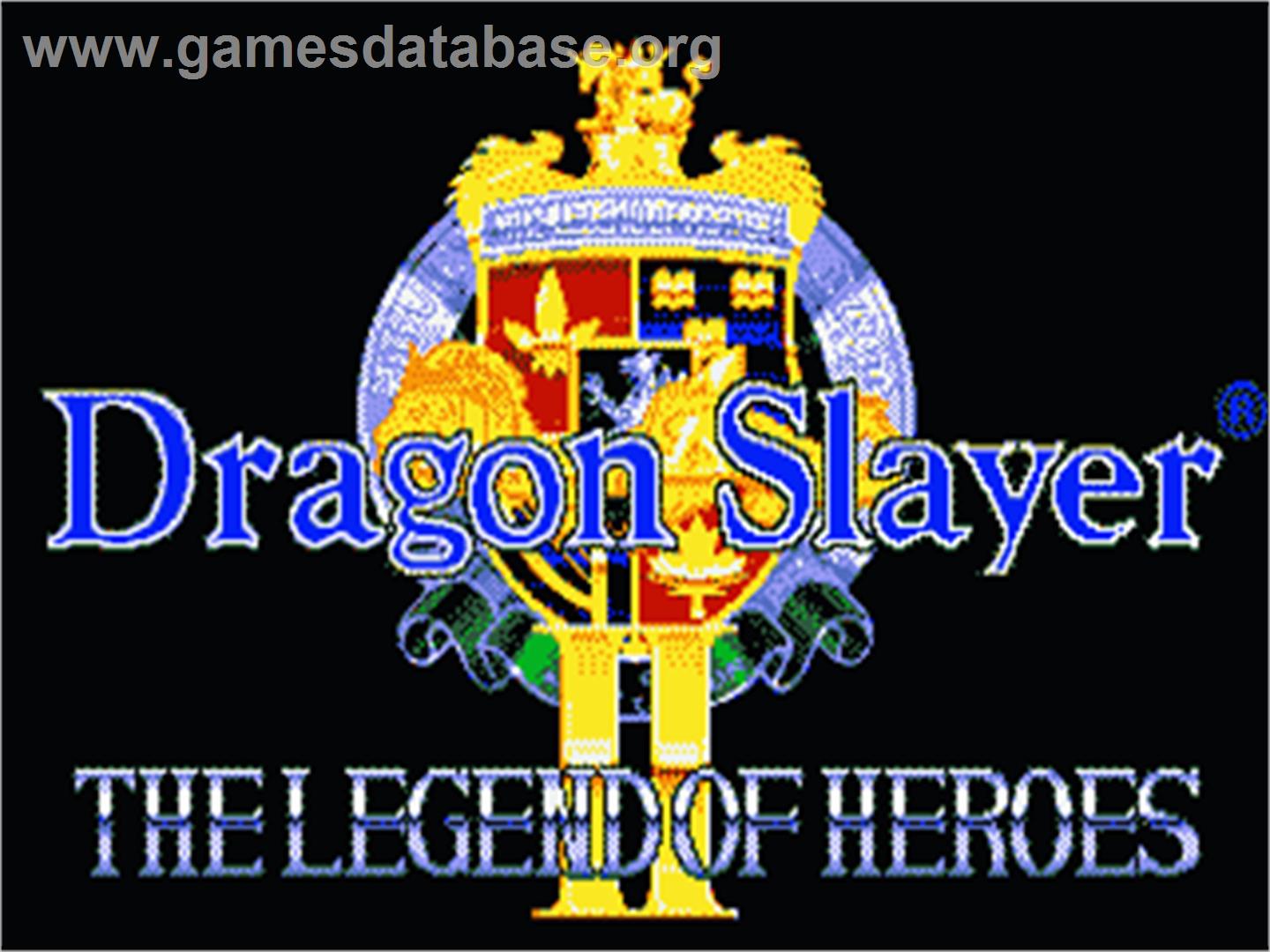 Dragon Slayer: The Legend of Heroes 2 - Sega Nomad - Artwork - Title Screen