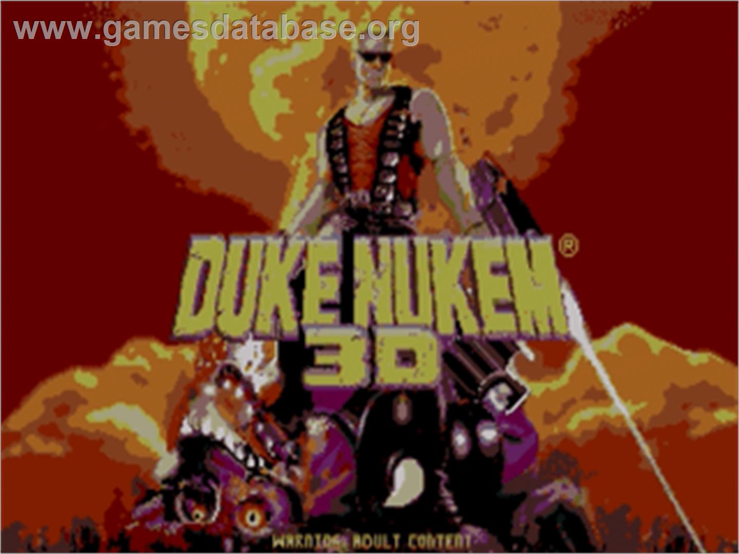 Duke Nukem 3D - Sega Nomad - Artwork - Title Screen