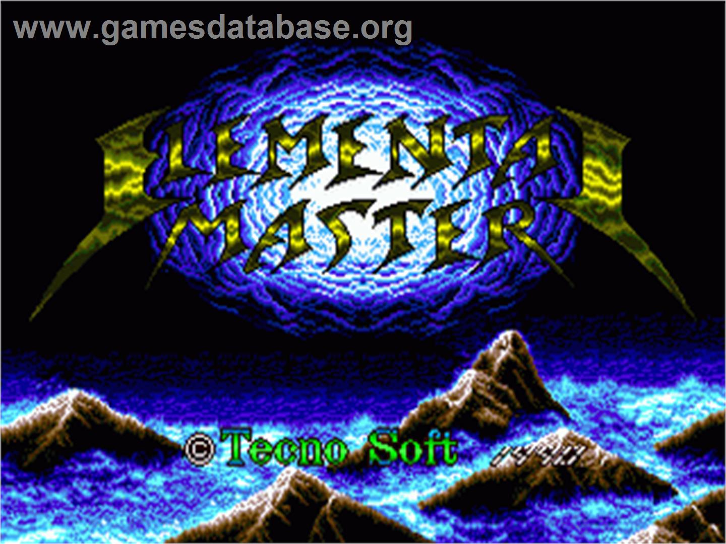 Elemental Master - Sega Nomad - Artwork - Title Screen
