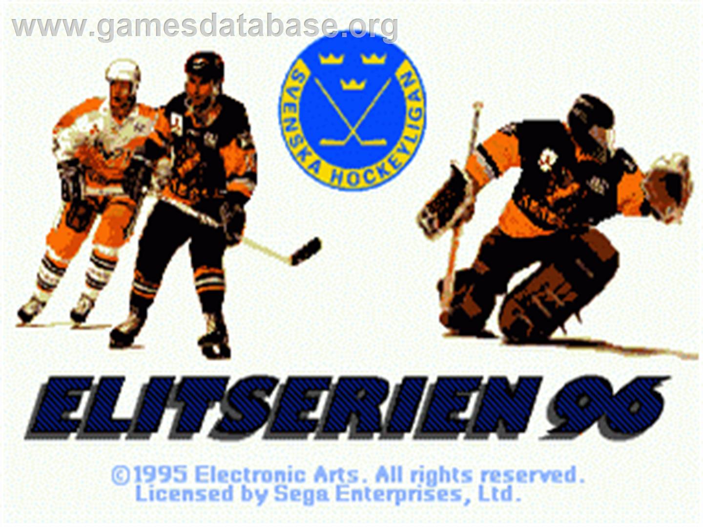 Elitserien 96 - Sega Nomad - Artwork - Title Screen