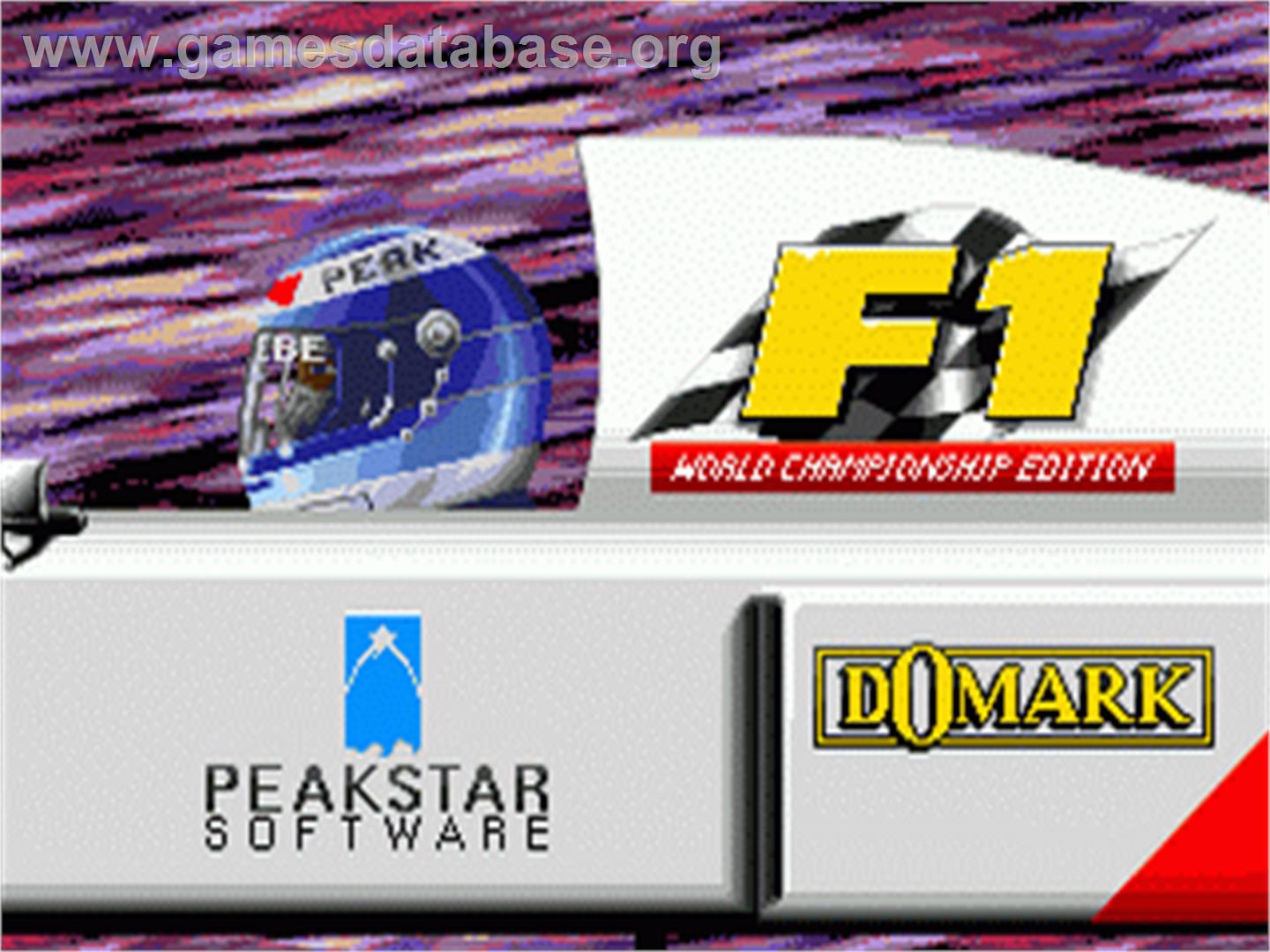 F1 World Championship Edition - Sega Nomad - Artwork - Title Screen