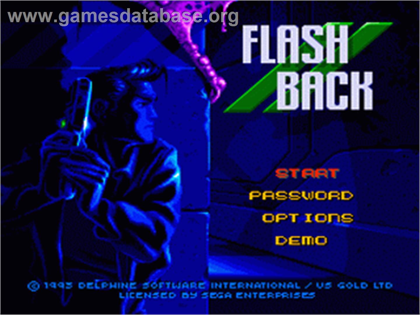 Flashback - Sega Nomad - Artwork - Title Screen