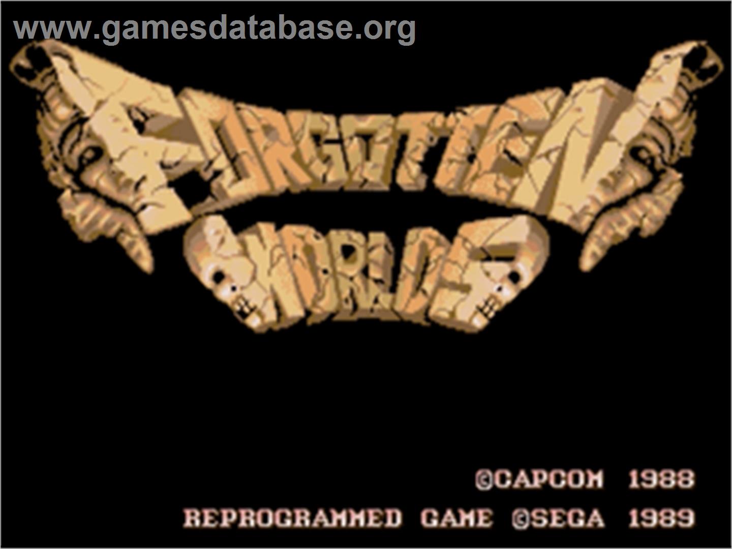 Forgotten Worlds - Sega Nomad - Artwork - Title Screen