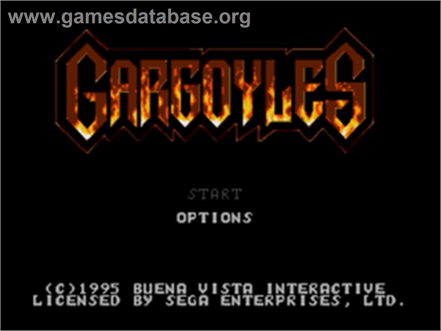 Gargoyles - Sega Nomad - Artwork - Title Screen