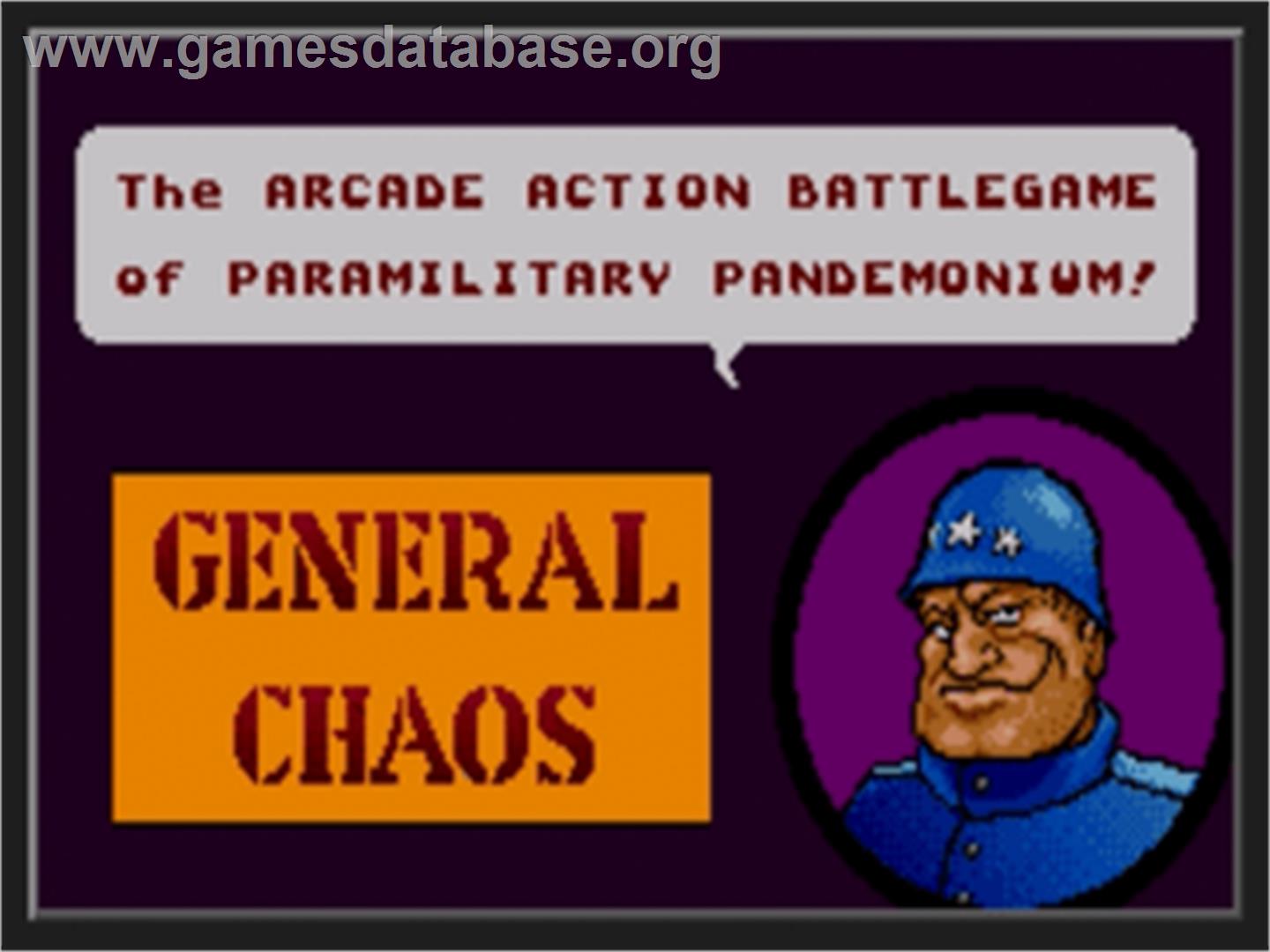 General Chaos - Sega Nomad - Artwork - Title Screen
