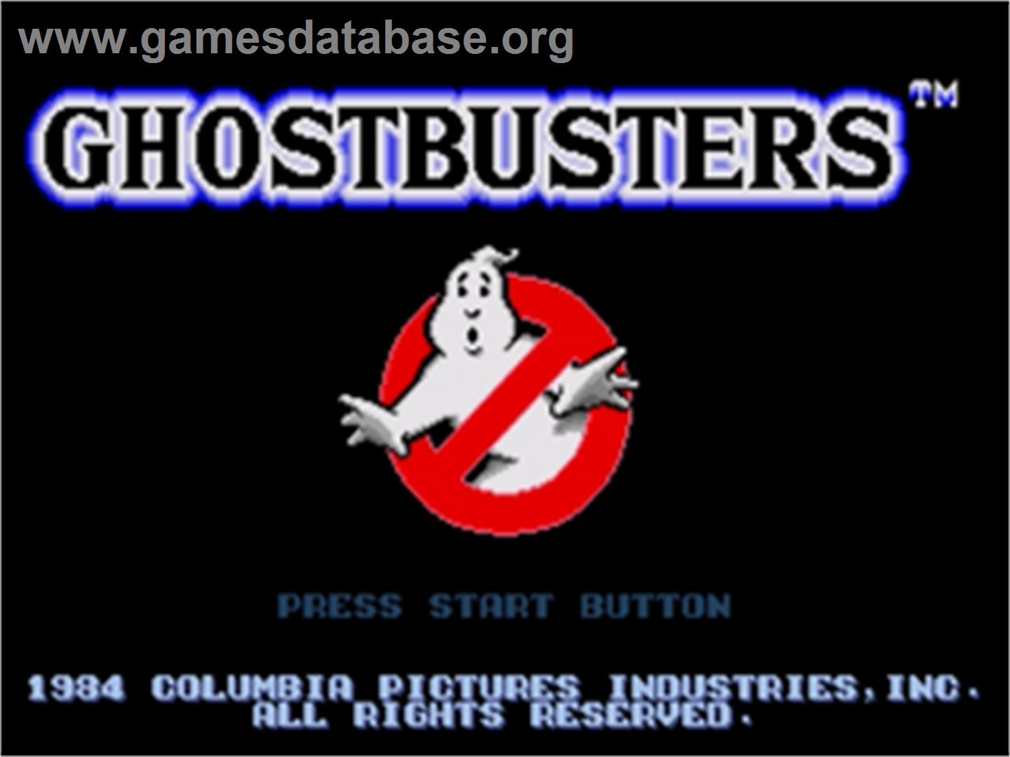 Ghostbusters - Sega Nomad - Artwork - Title Screen
