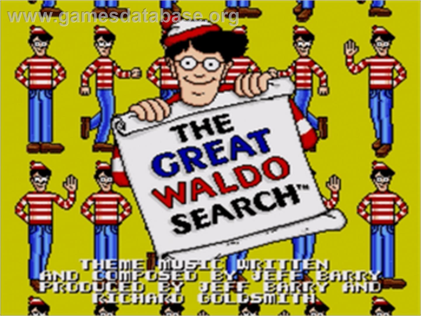 Great Waldo Search, The - Sega Nomad - Artwork - Title Screen