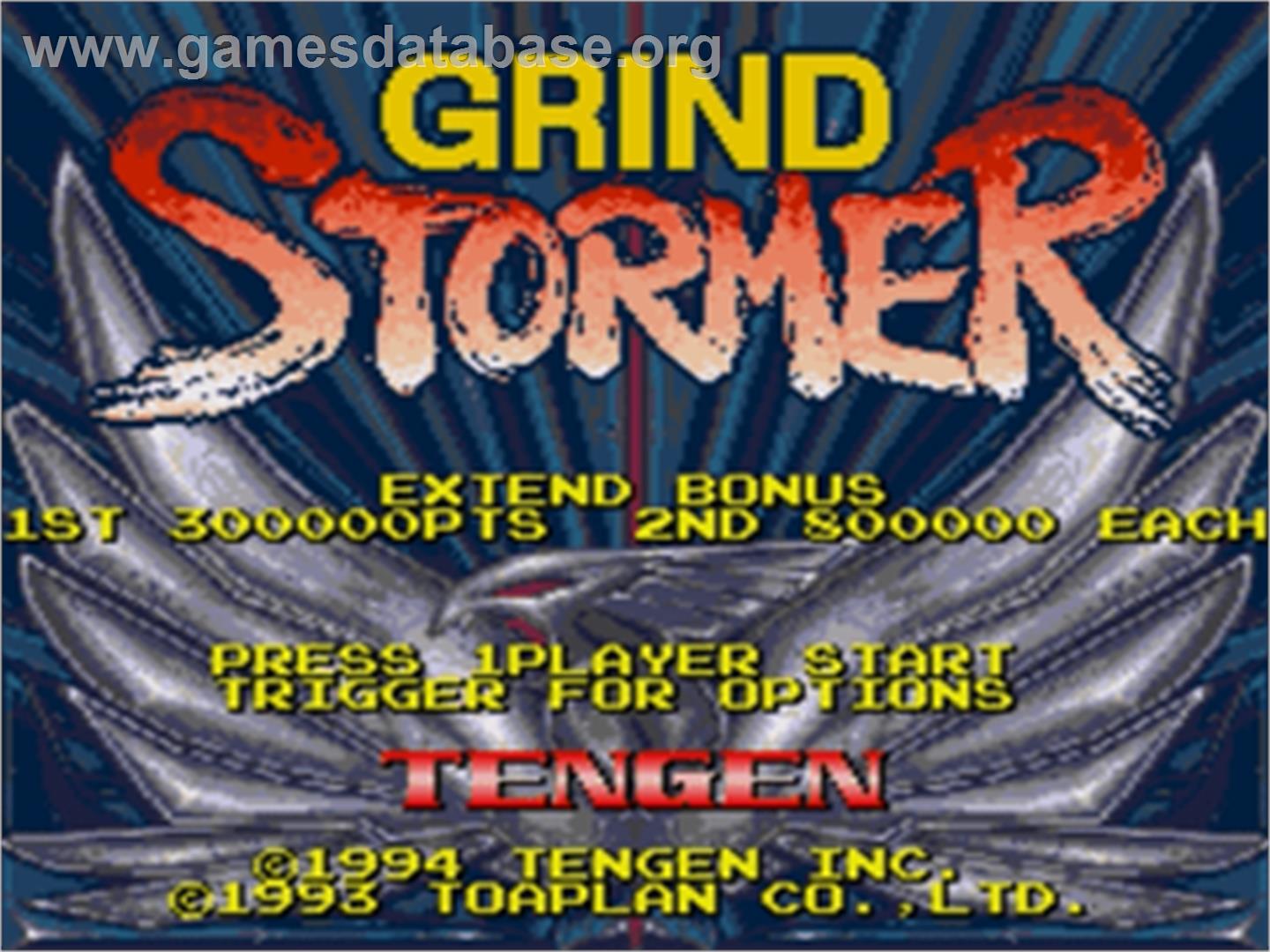 Grind Stormer - Sega Nomad - Artwork - Title Screen