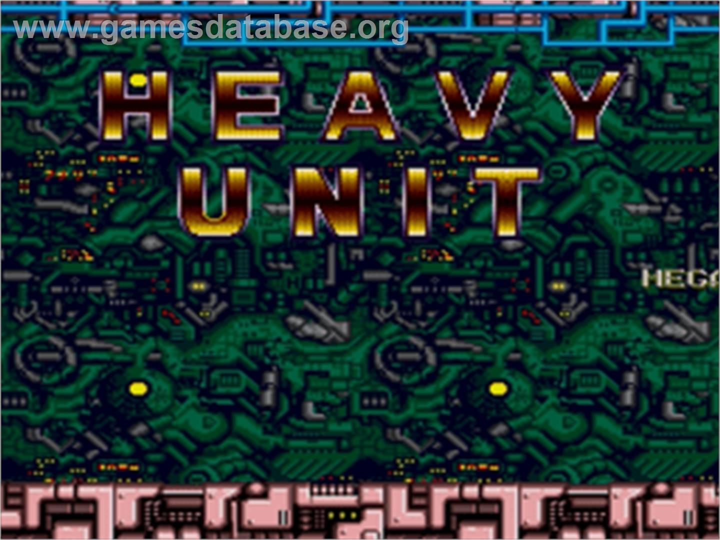 Heavy Unit: Mega Drive Special - Sega Nomad - Artwork - Title Screen