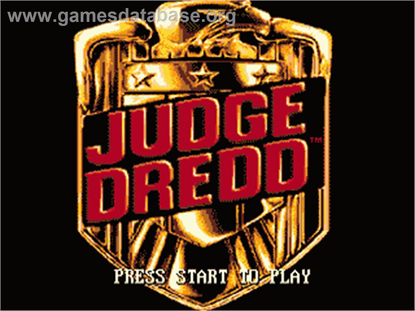 Judge Dredd - Sega Nomad - Artwork - Title Screen