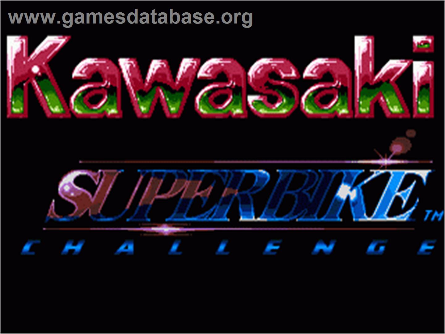 Kawasaki Superbike Challenge - Sega Nomad - Artwork - Title Screen